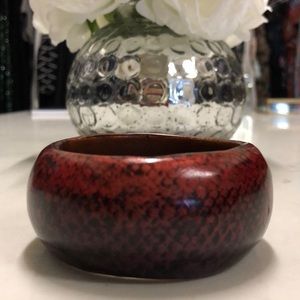 Red & Purple Snake Skin Print Bangle
